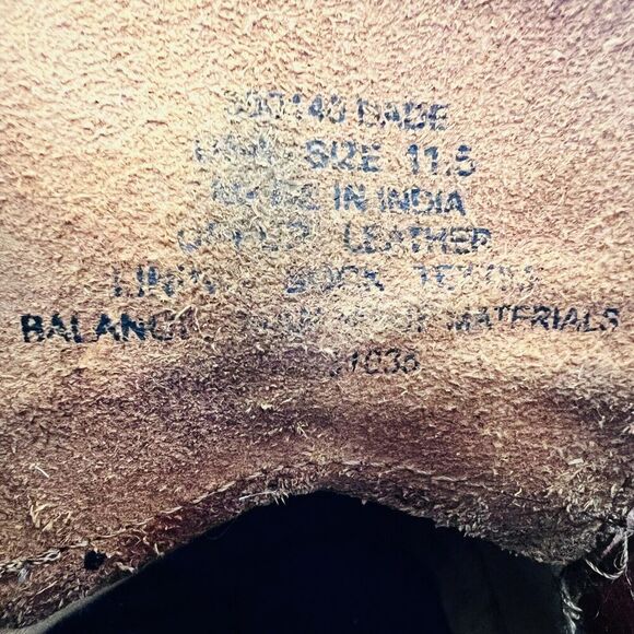 Franco Fortini Austin Brown Worn Distressed Leather Low Ankle Boots ~ Size 11.5 - Picture 8 of 8